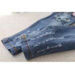Cartoon Cat Girls Jeans
