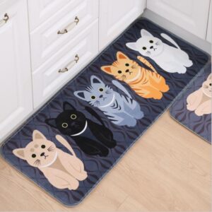 Cat Print Bathroom or Kitchen Anti slip Mat