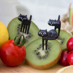 Black Cat Fruit Fork Set