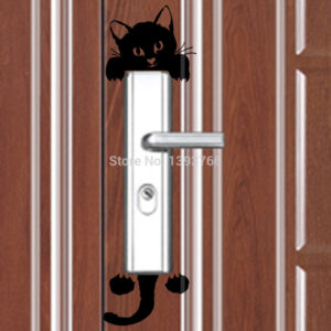 Cute Cat Light Switch Wall Decal
