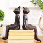 Retro Sitting Cats Ornament