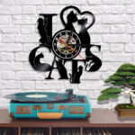 Kitty Cat Vintage LP Record Vinyl Wall Clock