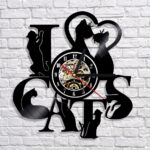 Kitty Cat Vintage LP Record Vinyl Wall Clock