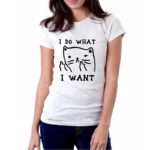 I Do What I Want Sassy Cat T-shirt