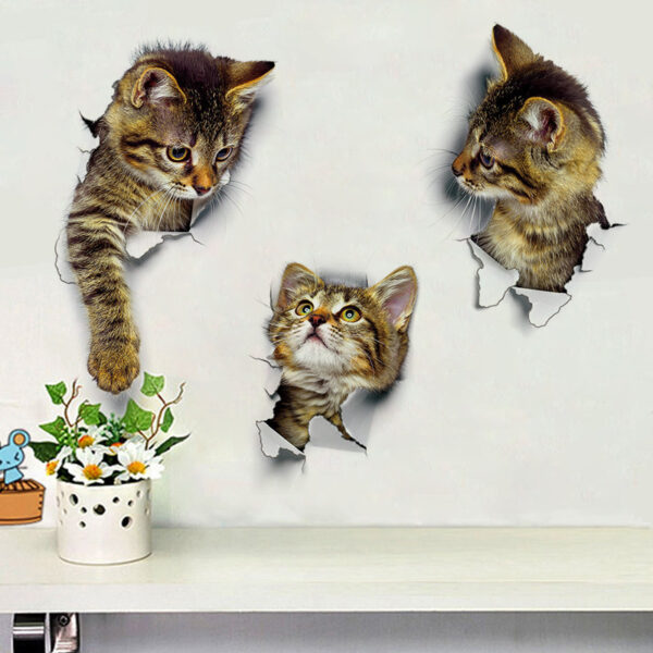 3D KittyCat Stickers