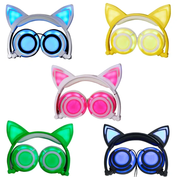 LED Cat Ear Headphones