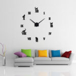 Trendy Cat Wall Clock