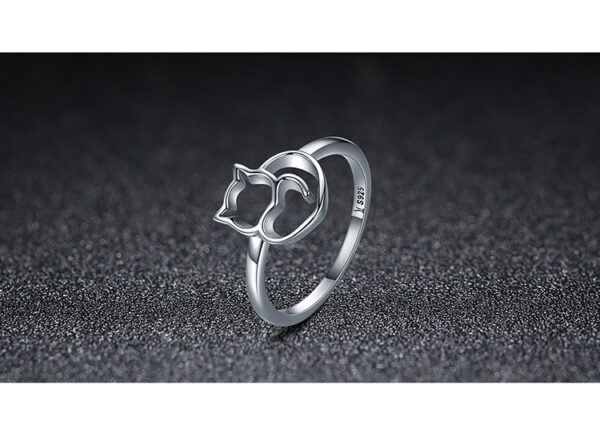 Sterling Silver Cute Little Cat Ring Sterling Silver Cute Little Cat Ring