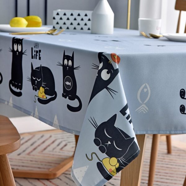 kittycat printed tablecloth KittyCat Printed Tablecloth