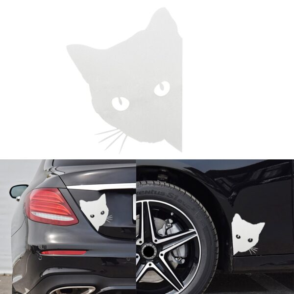Peering Cat Car Decal