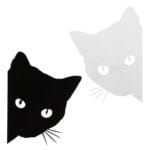 Peering Cat Car Decal