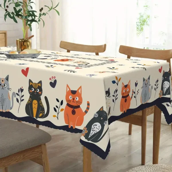 KittyCat Printed Tablecloth
