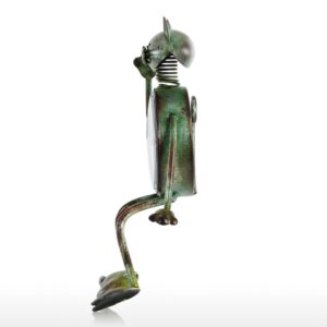 Funky Cat Design Iron Table Clock