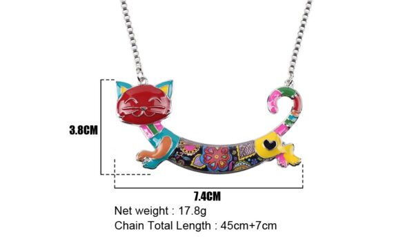 Colourful Cat Pendant