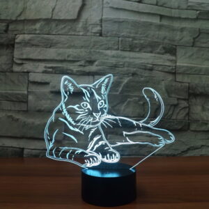 3D Cat Desk LED Lamp