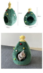 Christmas Tree Cat Bed