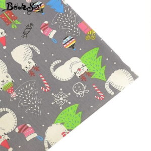 Christmas Cat Fabric