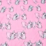 Women's Cat Printed Viscose Scarf