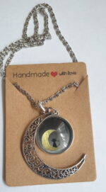 Kitty Cat Necklace - Cat Moon