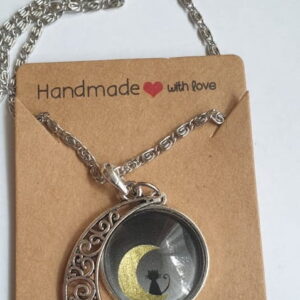 Kitty Cat Necklace - Cat Moon
