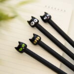 Cute 2pc Black Cat Gel Pens