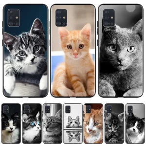 Cute Cat Phone Cover Samsung-Silicone