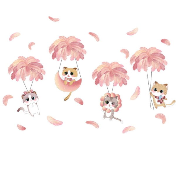 Kitty Cat Wall Decals for Nursery