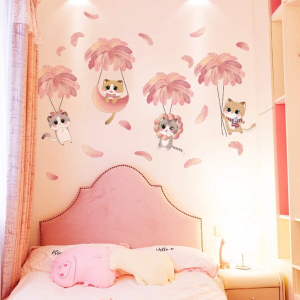 Kitty Cat Wall Decals for Nursery