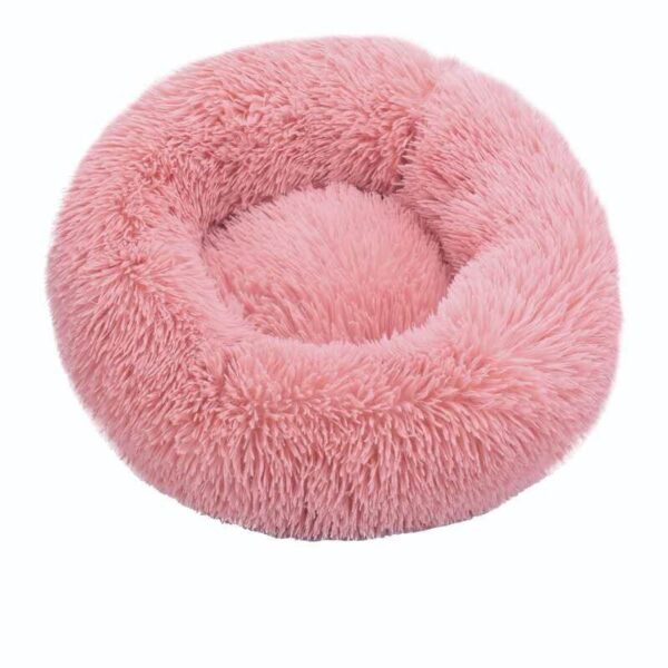 Round Plush Cat Bed Round Plush Cat Bed