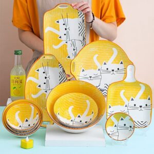 Cute Cat Ceramic Serveware Japanese Style