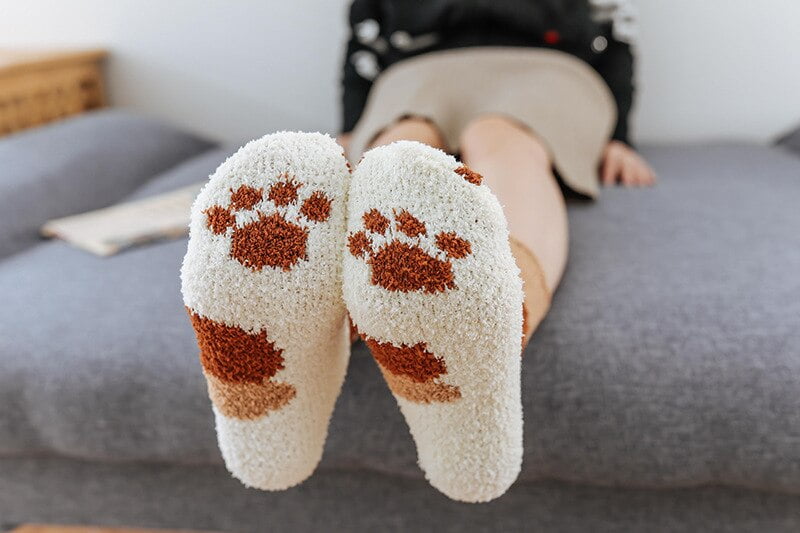 Warm Cat Designed Socks