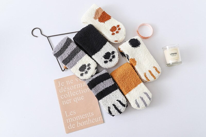 Warm Cat Designed Socks