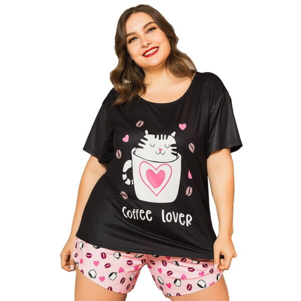 Plus Size Women's Pajama Plus Size Women's Pajama in Cat Print