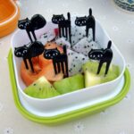 Black Cat Fruit Fork Set