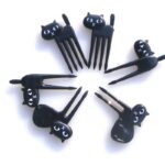 Black Cat Fruit Fork Set