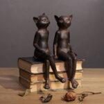 Retro Sitting Cats Ornament