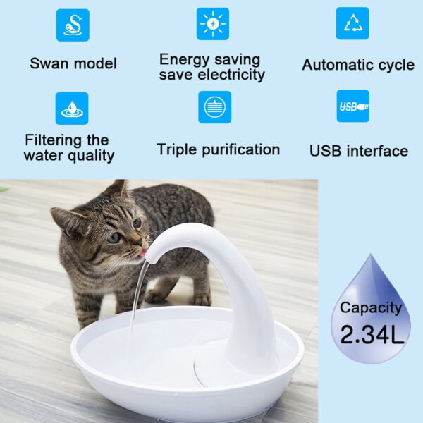 Kitty Cat Swan Water Fountain Kitty Cat Swan Water Fountain