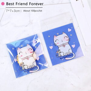 Cute Cat Cookie Ziplock Bags