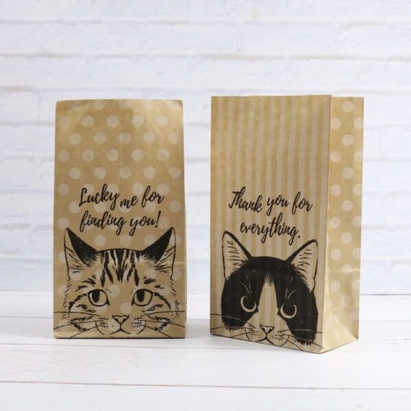 Paper Kitty Cat Gift Bags