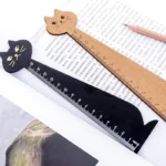 Cat Shape Wooden Ruler