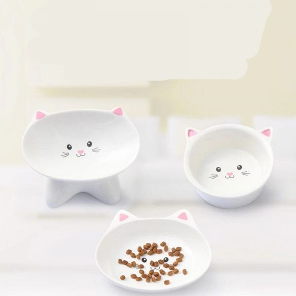 Cute Ceramic Pet Feeding Bowls