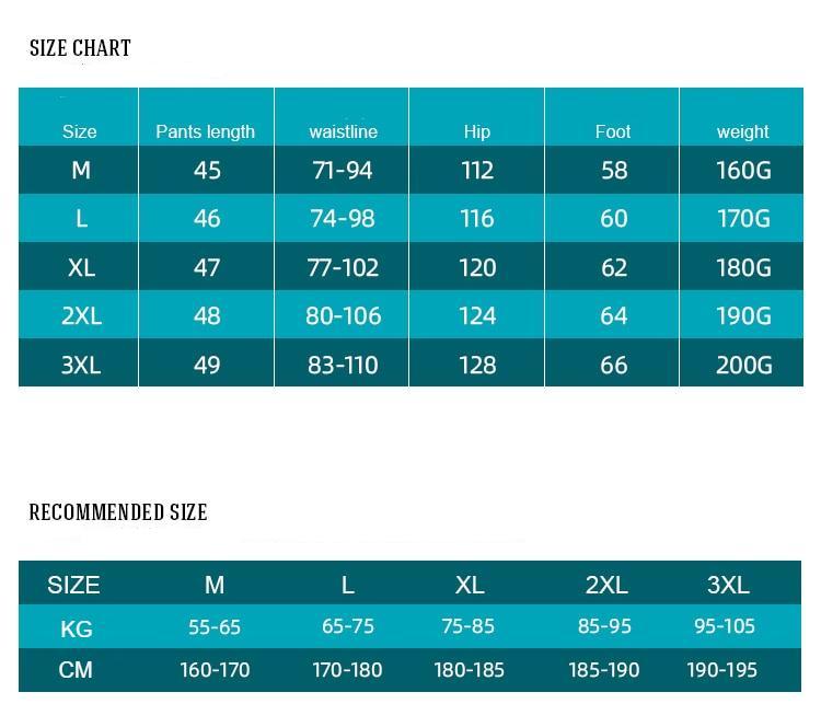 Men's Cat Print Beach Shorts Size Chart