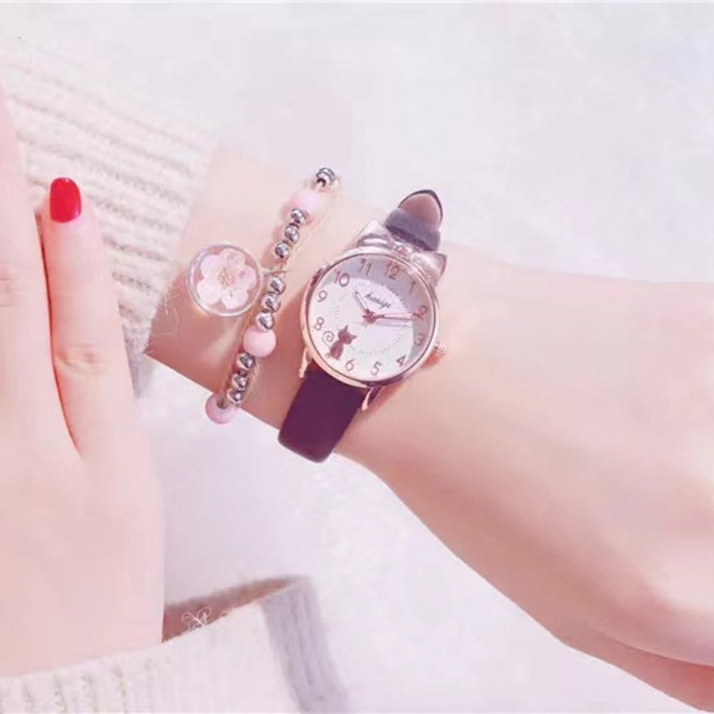 Girl's Quartz Kitty Cat Watch Girl's Quartz Kitty Cat Watch