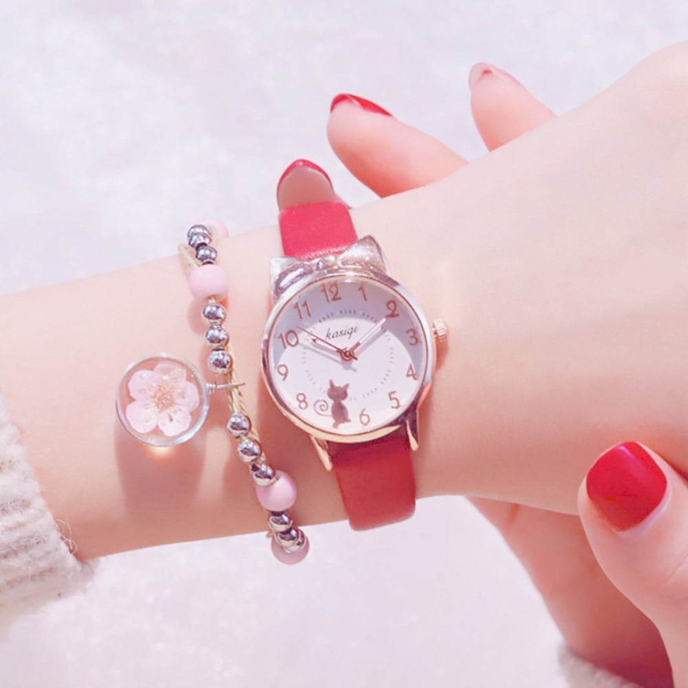 Girl's Quartz Kitty Cat Watch Girl's Quartz Kitty Cat Watch
