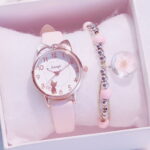 Girl's Quartz Kitty Cat Watch