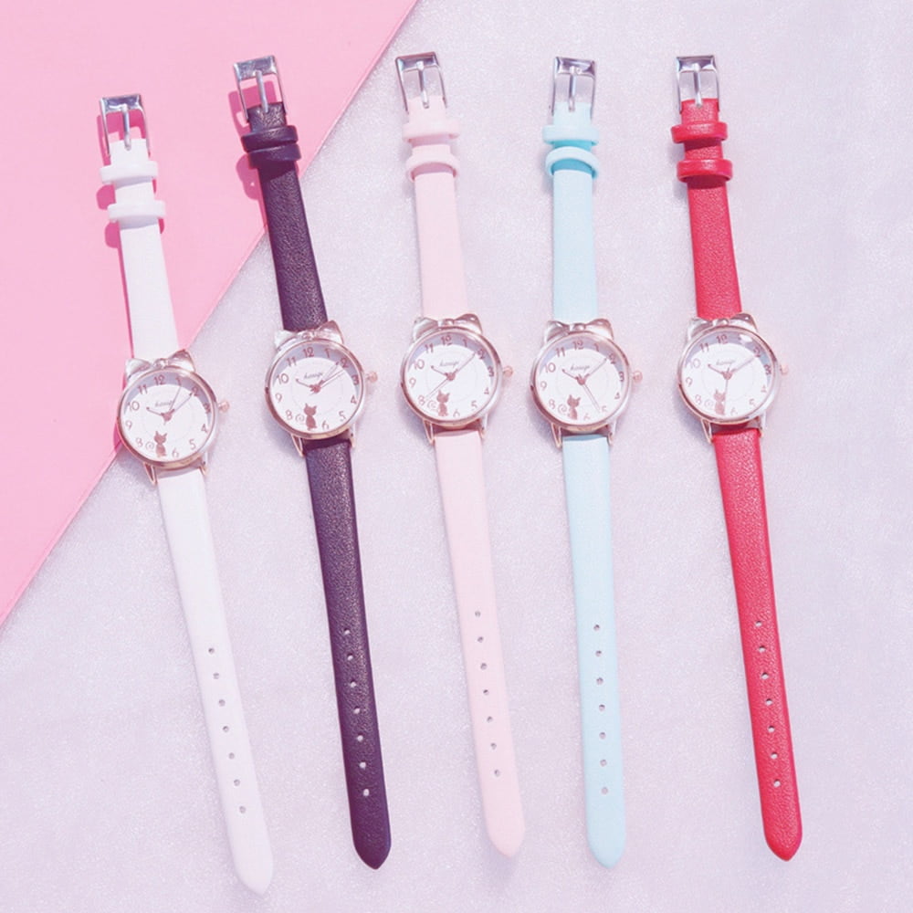 Girl's Quartz Kitty Cat Watch Girl's Quartz Kitty Cat Watch