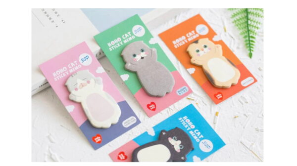 Kawaii Cat Memo Pads 8 Packs Set