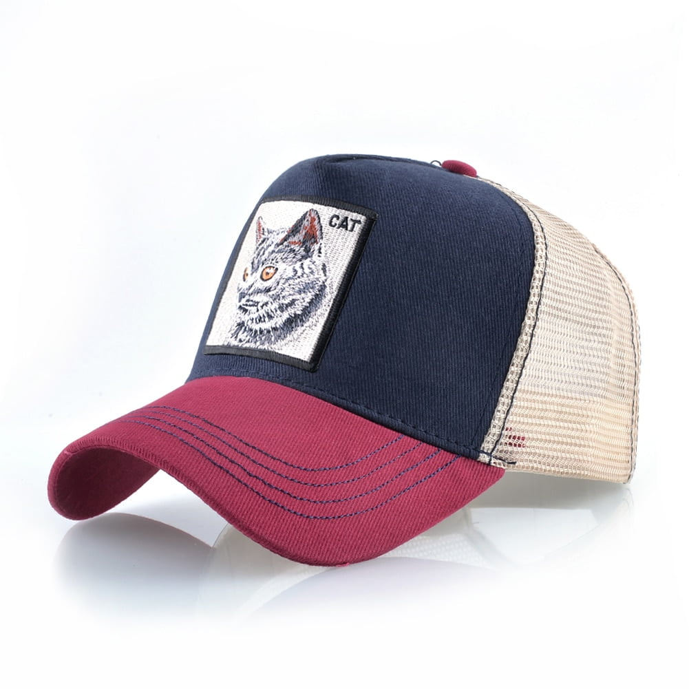 Casual Cotton Snapback caps for men Spring summer Baseball cap Tabby cat Embroidered Hip Hop Hat women sun Visor Trucker bone