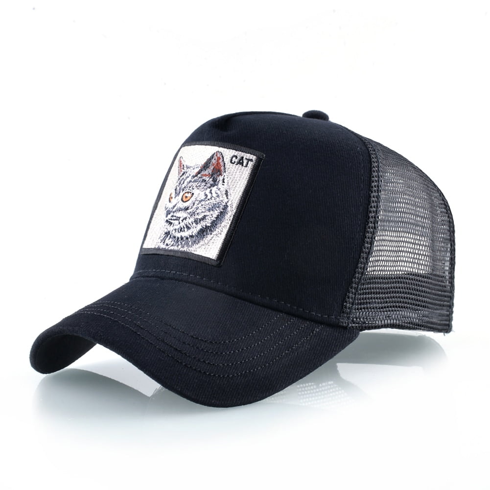 Casual Cotton Snapback caps for men Spring summer Baseball cap Tabby cat Embroidered Hip Hop Hat women sun Visor Trucker bone