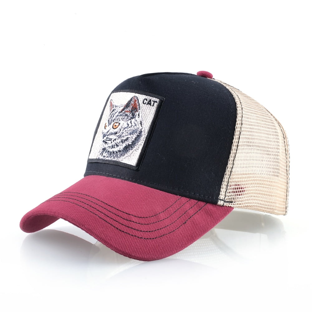 Casual Cotton Snapback caps for men Spring summer Baseball cap Tabby cat Embroidered Hip Hop Hat women sun Visor Trucker bone